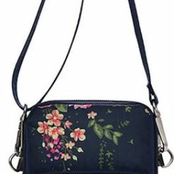 Goedkoopste 🎁 Fashion Favorite Smartphone Tasje | Flowers | Telefoon / Crossbody Tas | Nylon - 19 X 10 X 5 Cm 😉