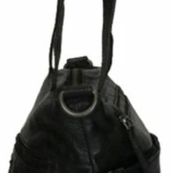 Nieuw 🔔 DSTRCT Grote Schoudertas / Crossbody Tas Dames - Leer - Harrington Road - Zwart 🔥 -Tassen-Dames Winkel 271x840