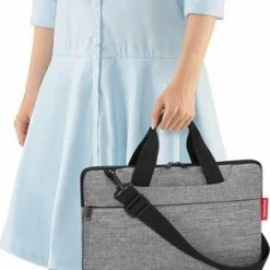 Flash-uitverkoop 😍 Reisenthel Netbookbag Laptoptas Netbook Tas - 5L - Twist Silver Grijs 🔔 -Tassen-Dames Winkel 292x840