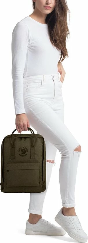 Korting ✔️ Fjallraven Fjällräven Re-Kånken Unisex Rugzak - Dark Olive 🌟 12 Korting ✔️ Fjallraven Fjällräven Re-Kånken Unisex Rugzak - Dark Olive 🌟 - Afbeelding 10