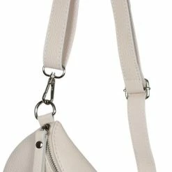 Beste Pirce 🔥 AmbraModa GLX10 - Dames Heren Unisex Kleine Heuptas Buiktas Crossbodytas, Ideaal Voor Vakantie, Reizen, Uitgaan Gemaakt Van Echt Leer Beige 🔥 -Tassen-Dames Winkel 355x840
