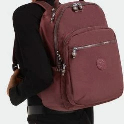 Gloednieuw 🔥 Kipling SEOUL Unisex Rugzak - Mahogany 🤩 -Tassen-Dames Winkel 371x840