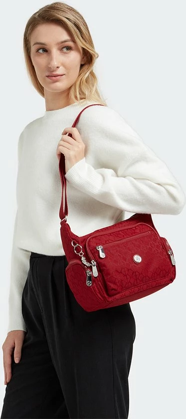 Promo β Kipling Gabbie S Schoudertas Signature Red π 6 Promo β Kipling Gabbie S Schoudertas Signature Red π - Afbeelding 4