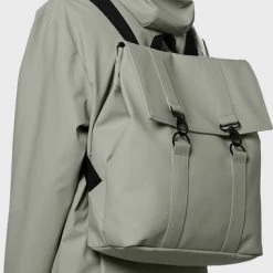 Gloednieuw 🥰 Rains MSN Rugzak Unisex - Cement 😉 -Tassen-Dames Winkel 380x840 3