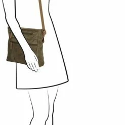 Promo 😀 Beagles Brunete Schoudertas - Olijfgroen 🤩 -Tassen-Dames Winkel 389x840 15