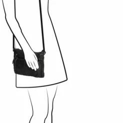 Beste Verkoop ⌛ Old West Paint Rock Kleine Leren Schoudertas - Zwart 🛒 -Tassen-Dames Winkel 389x840