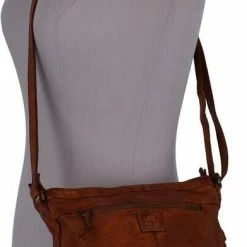 Top 10 🔥 Bear Design Medium Schoudertas / Crossbody Tas Dames - Leer - Cow Lavato - Cognac 😉 -Tassen-Dames Winkel 392x840