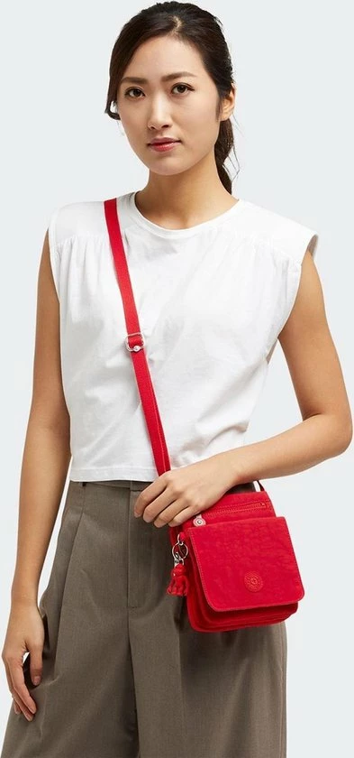 Begroting β Kipling Kleine Schoudertas / Crossbody Tas Dames - Polyester - New Eldorado - Rood π 10 Begroting β Kipling Kleine Schoudertas / Crossbody Tas Dames - Polyester - New Eldorado - Rood π - Afbeelding 8