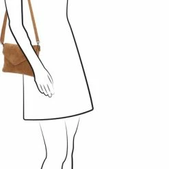 Flash-uitverkoop ✨ Charm London Brixton Suede Leren Clutch / Avondtasje - Cognac 🎉 -Tassen-Dames Winkel 393x840