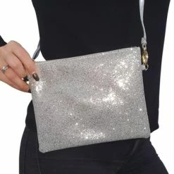 Promo 😀 CHIAMAX Glitter Schoudertas - Zilver - Disco - Feest - Festival - Party - Verbeterde Versie ✨ -Tassen-Dames Winkel 397x840