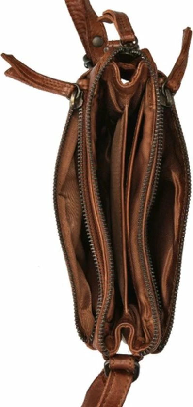 Beste Verkoop 🛒 Bear Design Kleine Schoudertas / Crossbody Tas Dames - Leer - Cow Lavato - Cognac 🔔 7 Beste Verkoop 🛒 Bear Design Kleine Schoudertas / Crossbody Tas Dames - Leer - Cow Lavato - Cognac 🔔 - Afbeelding 5