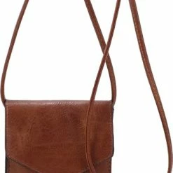 Beste deal 😉 Merkloos Crossbody - Telefoon Tasje Ines Delaure Camel 🥰