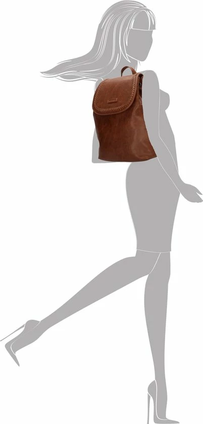 Nieuw βοΈ Enrico Benetti Nora 66547 Dames Rugtas Rugzak Vlechtwerk Bohemian - Cognac π 4 Nieuw βοΈ Enrico Benetti Nora 66547 Dames Rugtas Rugzak Vlechtwerk Bohemian - Cognac π - Afbeelding 2