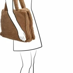 Hete verkoop 🎁 Charm London Fluffy Teddy Shopper/Mom Bag Westfield Camel 🛒 -Tassen-Dames Winkel 414x840 6