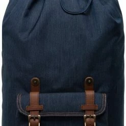 Kopen 👏 Herschel Little America - Indigo Denim / Ruime Rugzak Met 25L Opbergvolume - 15" Fleece-gevoerd Laptopvak - Magnetische Sluiting / Met Levenslange Fabrieksgarantie / Limited Lifetime Warranty / 👖 Jeans 👏 -Tassen-Dames Winkel 437x840 2