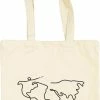 Top 10 🤩 DutchToteBags Tote Bag - One Line World Map Design - Wereldkaart - Schouder Tas ❤️ -Tassen-Dames Winkel 441x840