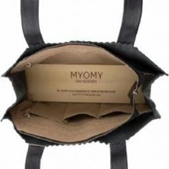 Beste Verkoop 🧨 MYOMY My Paper Bag Dames Handtas - Zwart 😉 -Tassen-Dames Winkel 442x840 3