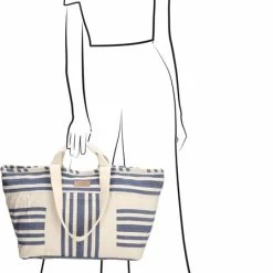 Begroting 🎁 PE Florence PE-Florence Leisure Strandtas - Navy / Crème ✔️ -Tassen-Dames Winkel 448x840 2