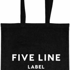 Begroting 😍 FIVE LINE LABEL - Shopper- Katoen - Handtas - Schoudertas - Textiel - 39 X 41 Cm 🥰