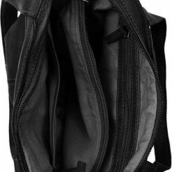 Nieuw 🔔 DSTRCT Grote Schoudertas / Crossbody Tas Dames - Leer - Harrington Road - Zwart 🔥 -Tassen-Dames Winkel 459x840