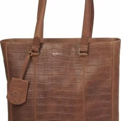 Groothandel 🎁 Burkely By Bol.Com Dames Jans Shopper 13.3'' - Cognac 🥰