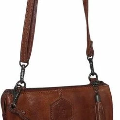 Goedkoopste 😍 Bear Design Alessia Leren Schoudertasje/Clutch - Cognac ⌛ -Tassen-Dames Winkel 481x840 3