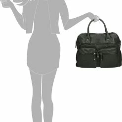 Coupon 😍 Nuba Design - Western Bag - Schoudertas / Handtas / Shopper - Dames Tas - Grote Formaat - Zwart / Antraciet 😀 -Tassen-Dames Winkel 486x840 1