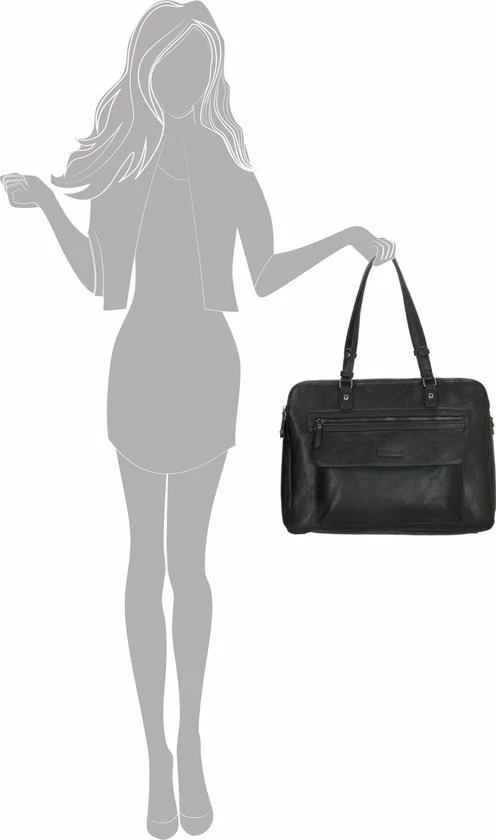 Gloednieuw π Enrico Benetti Caen 66571 Laptoptas Schoudertas - 17 Inch Laptopvak - Zwart β 7 Gloednieuw π Enrico Benetti Caen 66571 Laptoptas Schoudertas - 17 Inch Laptopvak - Zwart β - Afbeelding 5