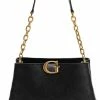 Begroting 🧨 Guess G Vibe Girlfriend Satchel Dames Schoudertas - Black Logo 💯 -Tassen-Dames Winkel 499x840 2