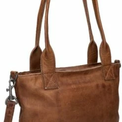 Kopen 😀 Bear Design Medium Schoudertas / Crossbody Tas Dames - Leer - Calisto Pelle - Cognac ✔️ -Tassen-Dames Winkel 502x840 4