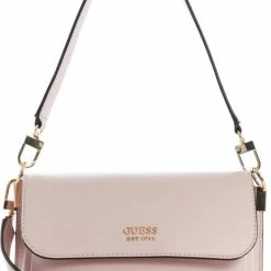 Goedkoopste ⭐ Guess Zanelle Mini Crossbody Flap Dames Crossbodytas - Roze ✔️