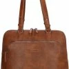 Begroting 💯 Enrico Benetti Caen 66470 Laptoptas Schoudertas - 13 Inch - Cognac 🎁