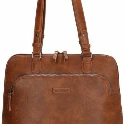Begroting 💯 Enrico Benetti Caen 66470 Laptoptas Schoudertas - 13 Inch - Cognac 🎁