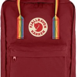 Hete verkoop ⌛ Fjallraven Kanken Rainbow Ox Red-rainbow Pattern ❤️