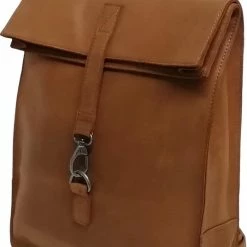 Goedkoop 🥰 Castillo Eldorado Leren Laptop Rugzak - 14 Inch - Cognac ⌛