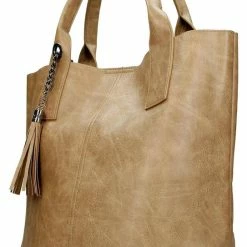 Beste Verkoop 🥰 Enrico Benetti Caen Handtas - Dames - Kunstleer - Taupe ✔️ -Tassen-Dames Winkel 543x840 14