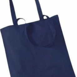 Beste Pirce 🛒 Merkloos Katoenen Tasje Navy 42 X 38 Cm 🧨