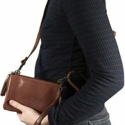Goedkoopste 😍 Bear Design Alessia Leren Schoudertasje/Clutch - Cognac ⌛ -Tassen-Dames Winkel 544x840 7