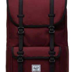 Gloednieuw 👍 Herschel Little America Pro - Port/Black / Ruime Weerbestendige Tote Met 35L Opbergvolume, Gemaakt Van Gerecycleerde Materialen, Met Matte 🧥 Coating, Interne Mesh Organiser / Met Levenslange Fabrieksgarantie / Limited Lifetime Warranty / Bordeaux ✔️