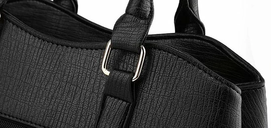 Goedkoop ⭐ N3 Collecties Vrouwen Handtas PU Leer Schouder/Crossbody Tas Dames ~ Zwart 🥰 10 Goedkoop ⭐ N3 Collecties Vrouwen Handtas PU Leer Schouder/Crossbody Tas Dames ~ Zwart 🥰 - Afbeelding 8