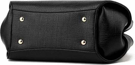 Goedkoop ⭐ N3 Collecties Vrouwen Handtas PU Leer Schouder/Crossbody Tas Dames ~ Zwart 🥰 4 Goedkoop ⭐ N3 Collecties Vrouwen Handtas PU Leer Schouder/Crossbody Tas Dames ~ Zwart 🥰 - Afbeelding 2