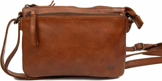 Beste Verkoop 🛒 Bear Design Kleine Schoudertas / Crossbody Tas Dames - Leer - Cow Lavato - Cognac 🔔 15 Beste Verkoop 🛒 Bear Design Kleine Schoudertas / Crossbody Tas Dames - Leer - Cow Lavato - Cognac 🔔 - Afbeelding 13