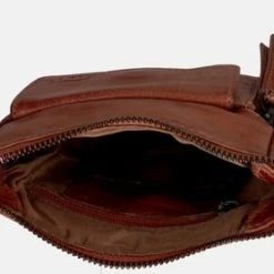 Beste Pirce 🌟 Bear Design Rija Leren Schoudertasje - Cognac 😍 -Tassen-Dames Winkel 550x279