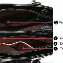 Goedkoop ⭐ N3 Collecties Vrouwen Handtas PU Leer Schouder/Crossbody Tas Dames ~ Zwart 🥰 32 Goedkoop ⭐ N3 Collecties Vrouwen Handtas PU Leer Schouder/Crossbody Tas Dames ~ Zwart 🥰 -Tassen-Dames Winkel 550x283 3