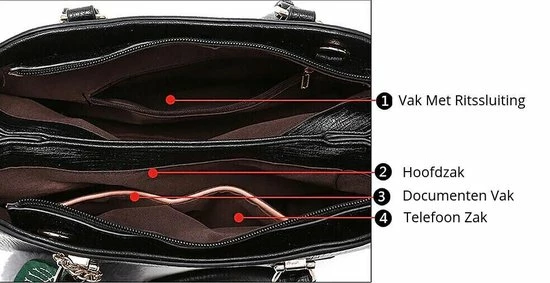 Goedkoop ⭐ N3 Collecties Vrouwen Handtas PU Leer Schouder/Crossbody Tas Dames ~ Zwart 🥰 14 Goedkoop ⭐ N3 Collecties Vrouwen Handtas PU Leer Schouder/Crossbody Tas Dames ~ Zwart 🥰 - Afbeelding 12