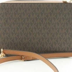 Uitgang 💯 Michael Kors Camera Bag M Dames Crossbodytas - Bruin 😀 -Tassen-Dames Winkel 550x294
