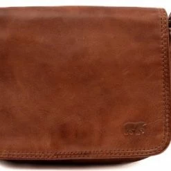 Begroting ✨ Bear Design Lederen Schoudertasje Giulia Cognac - CL 41354 😍