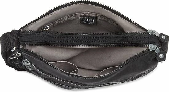 Promo ⭐ Kipling Alvar Dames Crossbodytas - Black Noir ✔️ 4 Promo ⭐ Kipling Alvar Dames Crossbodytas - Black Noir ✔️ - Afbeelding 2