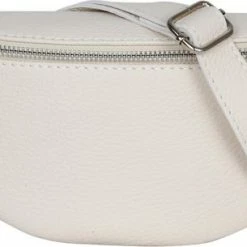 Beste Pirce 🔥 AmbraModa GLX10 - Dames Heren Unisex Kleine Heuptas Buiktas Crossbodytas, Ideaal Voor Vakantie, Reizen, Uitgaan Gemaakt Van Echt Leer Beige 🔥