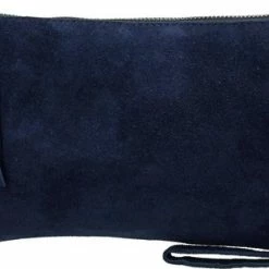 Beste recensies van ✨ Charm London Brixton Suede Leren Clutch / Avondtasje - Blauw 🔥